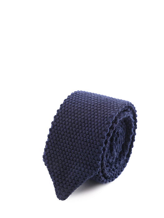 Галстук вязаный темной синий  — купить в интернет-магазине Verdistore