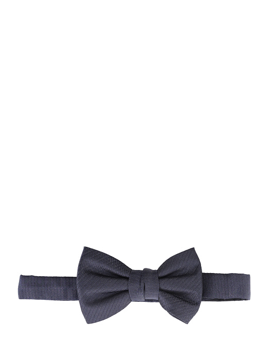 Галстук-бабочка темно-синего цвета из мягкого шелка — купить в интернет-магазине Verdistore