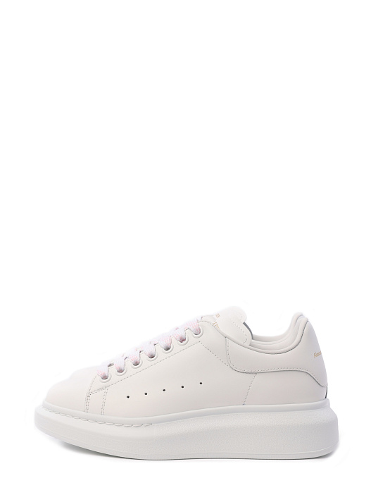 Кеды Alexander McQueen 553770WHGP0 9000 белые женские с лаконичным монохромным дизайном — купить в интернет-магазине Verdistore