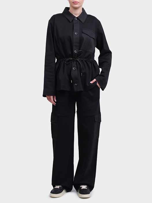 Брюки Herno PT000141D 52117 9300 черные женские широкие — купить в интернет-магазине Verdistore