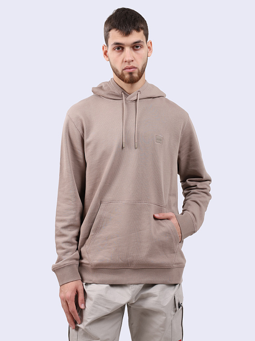 Худи Boss 50509314 246 бежевое мужское из хлопка — купить в интернет-магазине Verdistore