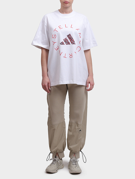 Футболка JG0975 Adidas by Stella McCartney белая женская с принтом — купить в интернет-магазине Verdistore