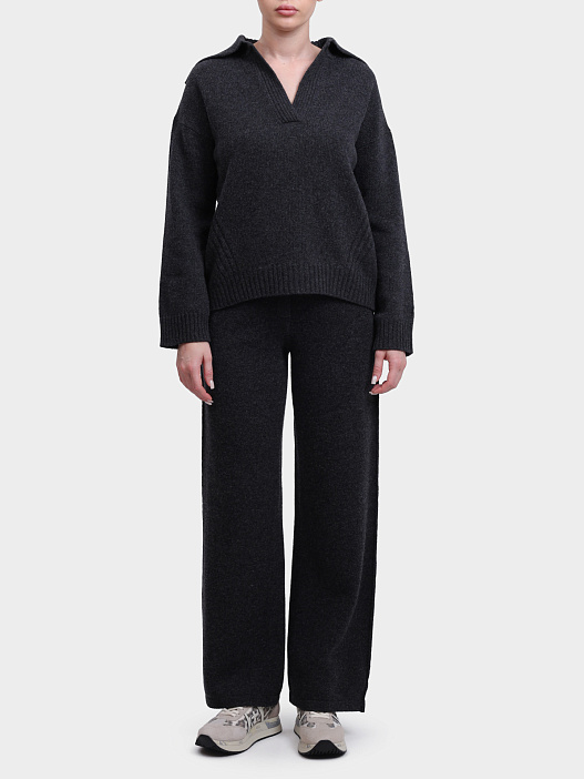 Брюки Marella ELMETTO 004 серые женские плотной вязки — купить в интернет-магазине Verdistore