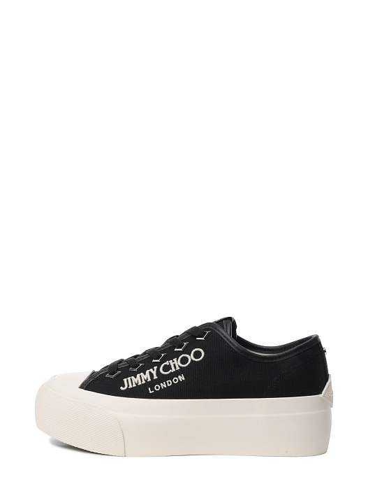Кеды Jimmy Choo PALMA/F CYE X BLACK/LATTE текстильные женские — купить в интернет-магазине Verdistore