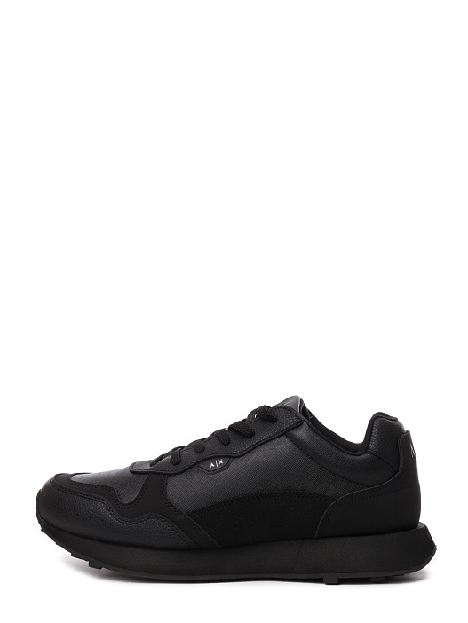 Кроссовки Armani Exchange XUX205 XV869 K001 черные мужские с замшевыми вставками — купить в интернет-магазине Verdistore