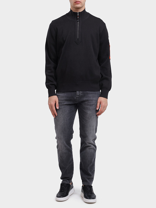 Джемпер Parajumpers RK05 BASIC SCOE 541 черный мужской — купить в интернет-магазине Verdistore