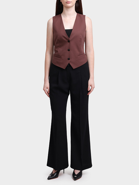 Жилет Hugo 50545278 201 коричневый женский — купить в интернет-магазине Verdistore