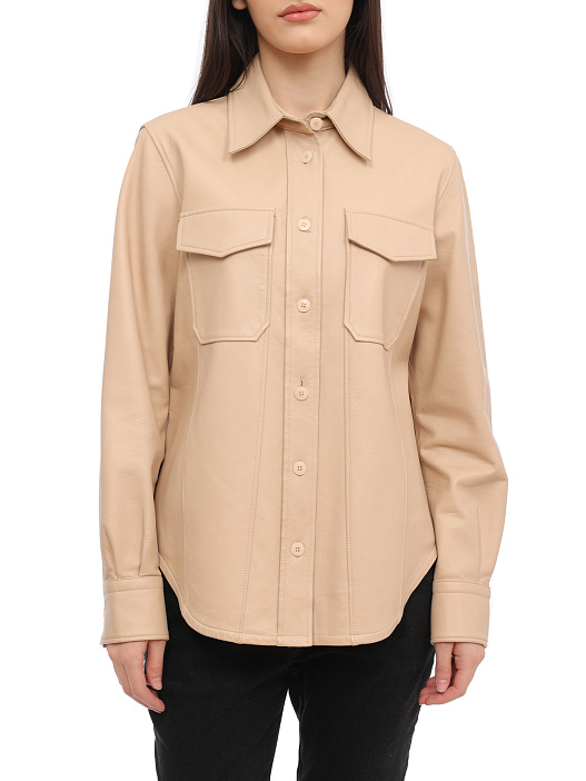 Рубашка Calvin Klein K20K200774 кожаная женская — купить в интернет-магазине Verdistore