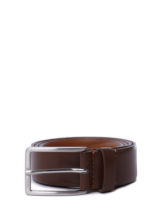 Ремень Boss 50491834 210 коричневый мужской из кожи — купить в интернет-магазине Verdistore