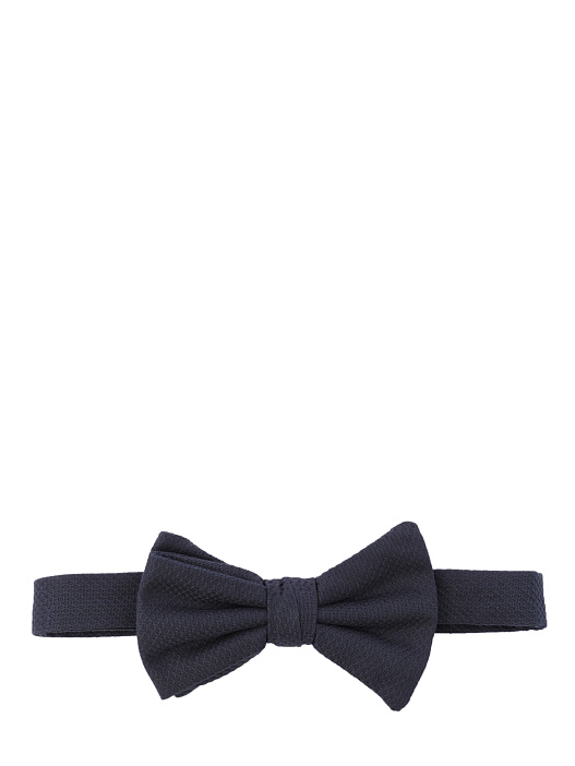 Галстук-бабочка темно-синего цвета из мягкой ткани — купить в интернет-магазине Verdistore