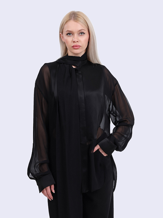 Рубашка Pinko 104713 A2CO Z99 черная женская — купить в интернет-магазине Verdistore