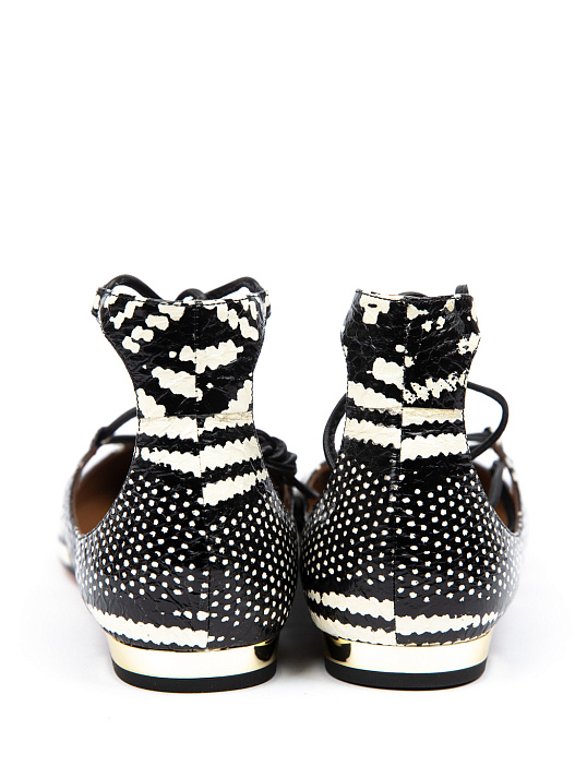 Балетки Aquazzura Christy Flat 333 комбинированные женские — купить в интернет-магазине Verdistore