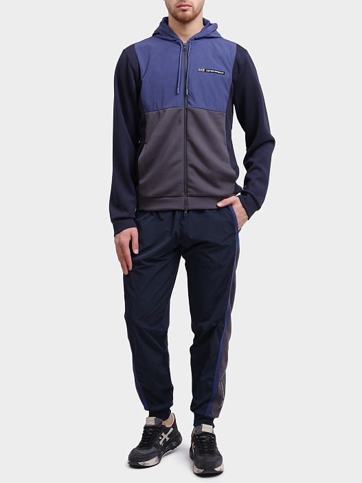 Мастерка EA7 7M000938 AF17003 UB102 синяя мужская — купить в интернет-магазине Verdistore