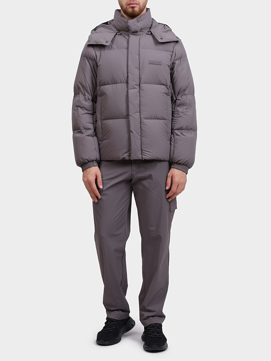 Пуховик Armani Exchange XM001098 AF16340 U8092 серый мужской — купить в интернет-магазине Verdistore