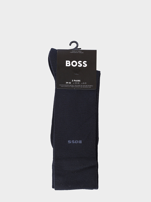Носки комплект Boss 50538200 401 темно-синие мужские из вискозы — купить в интернет-магазине Verdistore