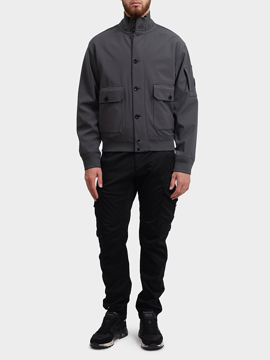 Бомбер C.P. Company 19CMOW003A-006097A 978 темно-серый мужской — купить в интернет-магазине Verdistore