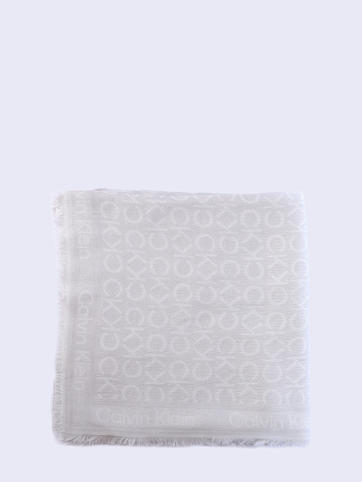 Платок Calvin Klein K60K608779 CEH светло-серый женский — купить в интернет-магазине Verdistore
