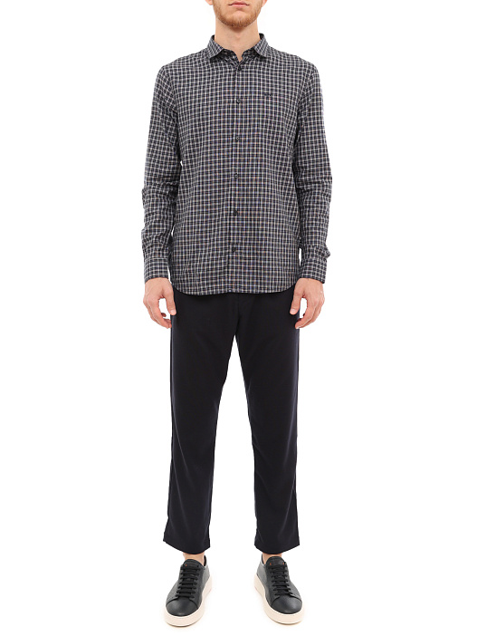 Брюки Armani Exchange 6LZP03 ZNYBZ 1510 темно-синие мужские укороченные — купить в интернет-магазине Verdistore