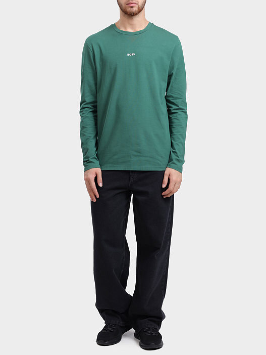 Лонгслив Boss 50473286 343 хлопковый мужской  — купить в интернет-магазине Verdistore