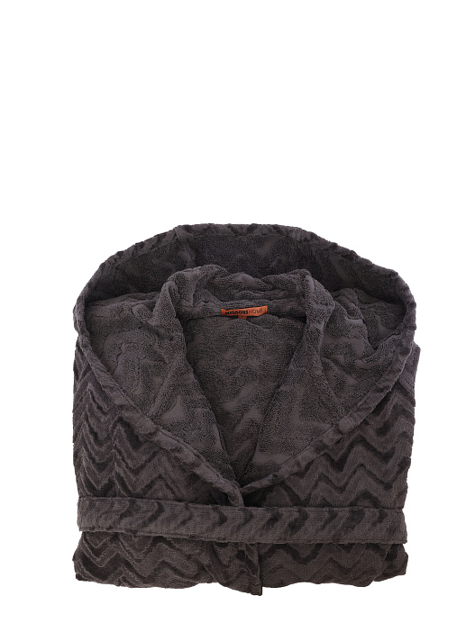 Халат махровый серый с поясом — купить в интернет-магазине Verdistore