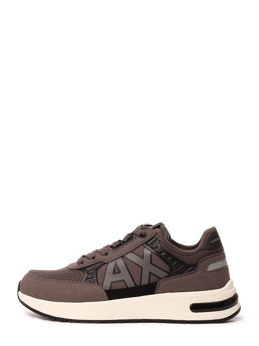 Кроссовки Armani Exchange XUX090 XV276 U200 коричневые мужские с сетчатой вставкой — купить в интернет-магазине Verdistore