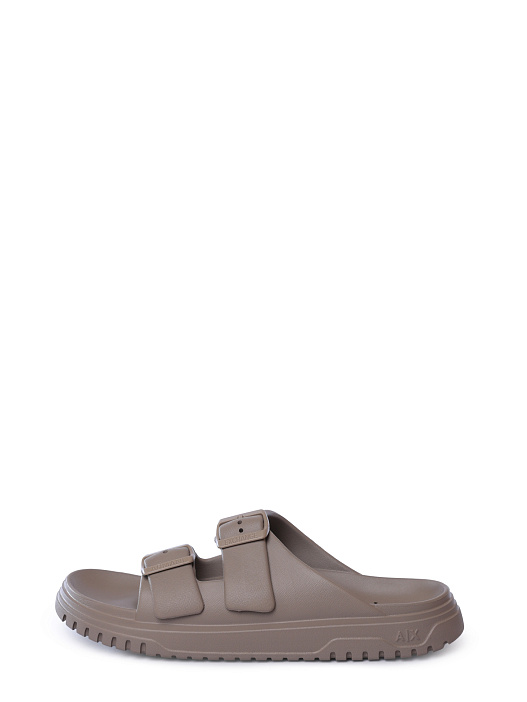 Шлепанцы Armani Exchange XUP015 XV821 01827 бежевые мужские — купить в интернет-магазине Verdistore