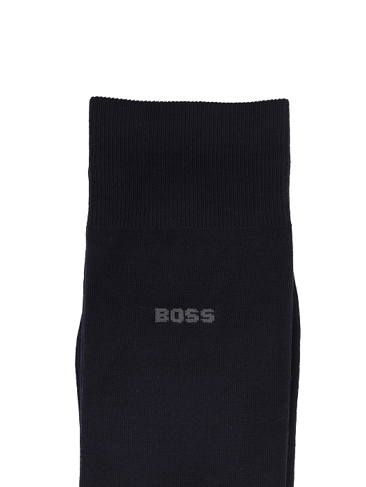 Носки Boss 50509433 401 темно-синие мужские с логотипом — купить в интернет-магазине Verdistore