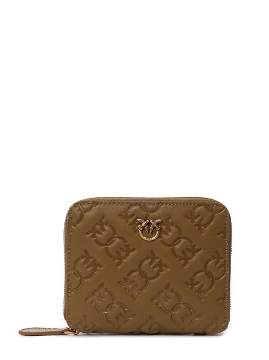 Кошелек Monogram квадратный из кожи с тиснением — купить в интернет-магазине Verdistore