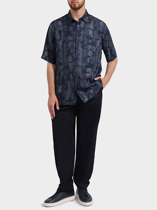 Рубашка Armani Exchange XM002106 AF13235 FB445 мужская из вискозы — купить в интернет-магазине Verdistore