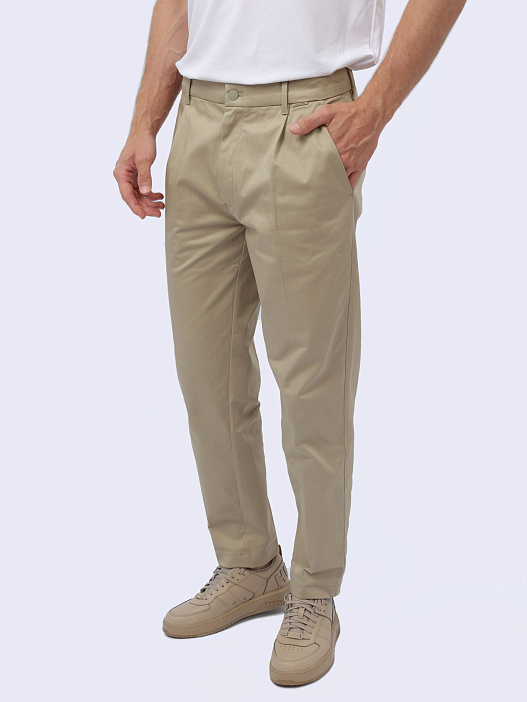 Брюки Calvin Klein K10K110965 бежевые мужские — купить в интернет-магазине Verdistore