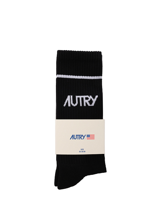 Носки Autry SOPU-40LK черные мужские с логотипом — купить в интернет-магазине Verdistore
