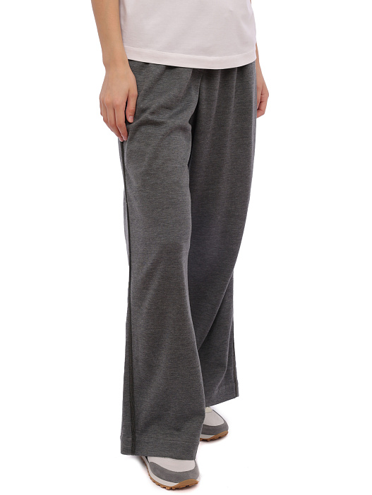 Брюки Brunello Cucinelli MD828SM689 C572 темно-серые женские с узкими лампасами — купить в интернет-магазине Verdistore