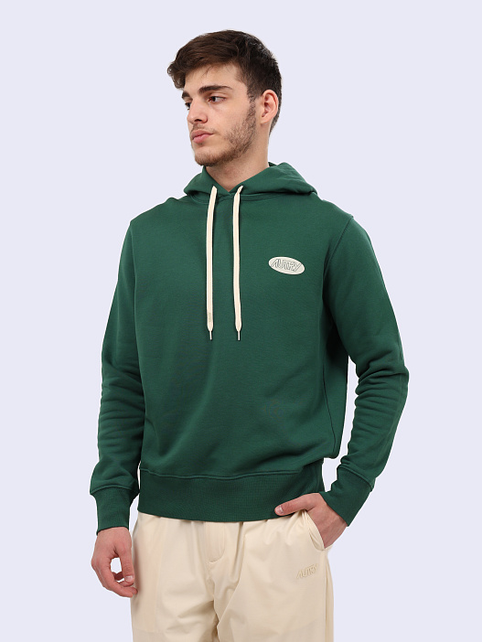 Худи Autry HOPM-02JV зеленое мужское с контрастным логотипом — купить в интернет-магазине Verdistore