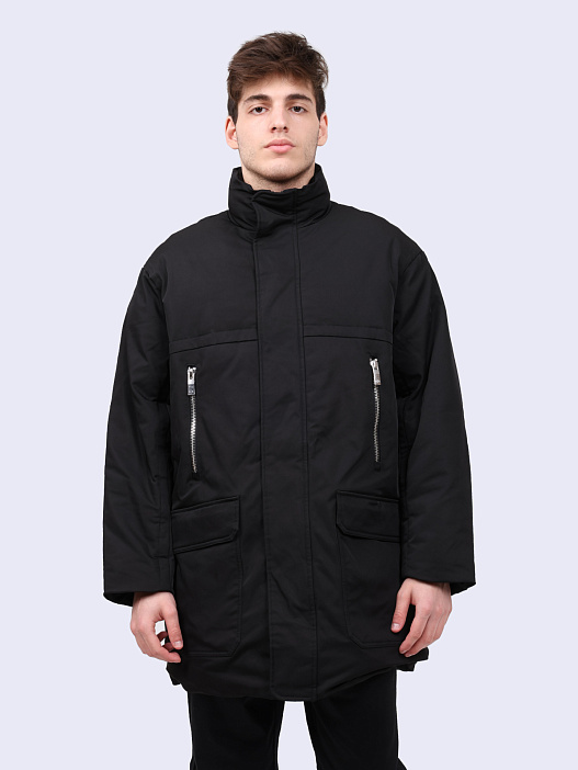 Пуховик Armani Exchange XM000034 AF10324 UC001 мужской черный удлиненный — купить в интернет-магазине Verdistore