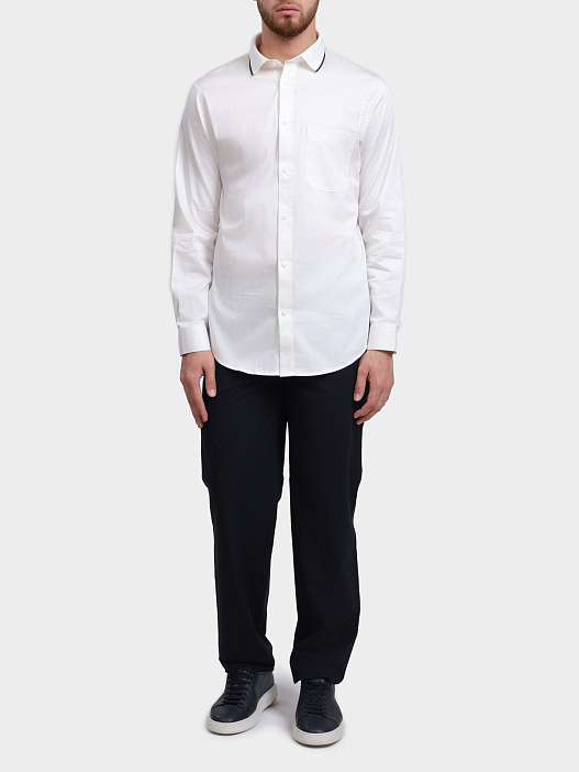 Рубашка Armani Exchange XM001819 AF10192 U0009 белая мужская — купить в интернет-магазине Verdistore
