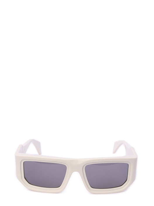 Солнцезащитные очки с широкой белой оправой  — купить в интернет-магазине Verdistore