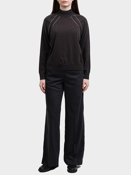 Свитер Peserico S99381F12 09283 953 темно-серый женский — купить в интернет-магазине Verdistore