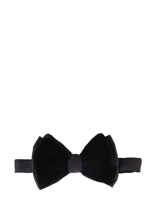 Галстук-бабочка Armani Collezioni 350025 6A382 черный мужской из бархатной ткани  — купить в интернет-магазине Verdistore