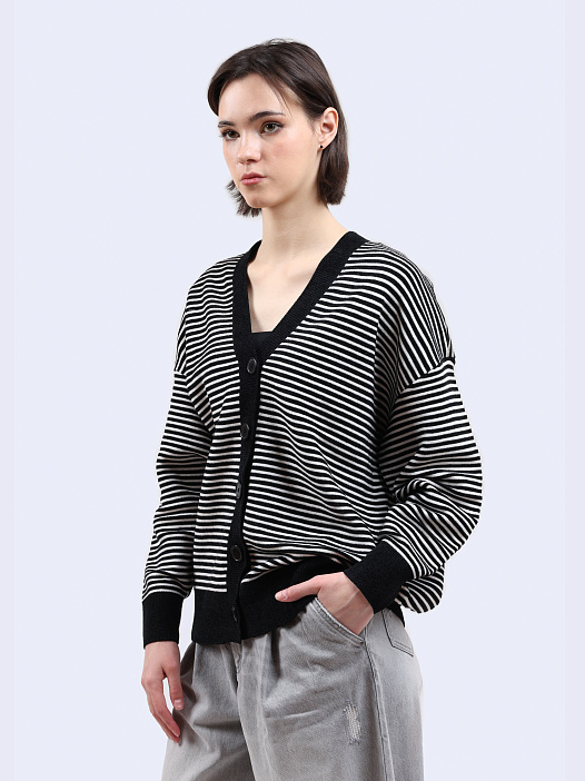 Кардиган Armani Exchange 6DYE1N YM1TZ 21DC полосатый женский — купить в интернет-магазине Verdistore