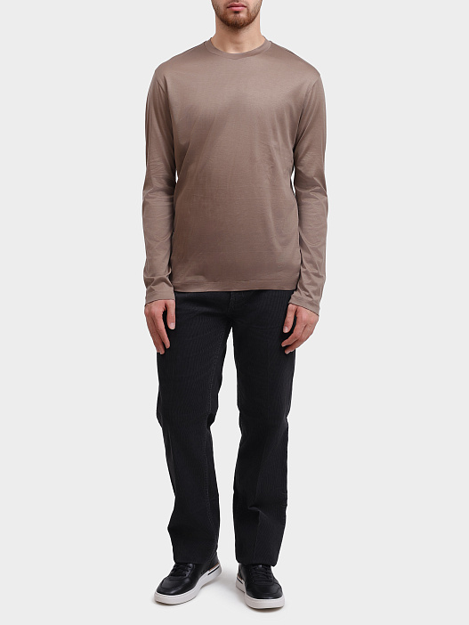 Лонгслив Emporio Armani 8N1TE9 1JUVZ U6189 бежевый мужской — купить в интернет-магазине Verdistore