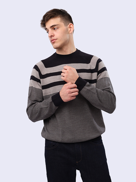 Свитер Armani Exchange 6DZM2K ZMM9Z 25FV полосатый мужской — купить в интернет-магазине Verdistore