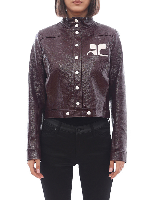 Куртка Courreges 318BL05218 бордовая женская — купить в интернет-магазине Verdistore