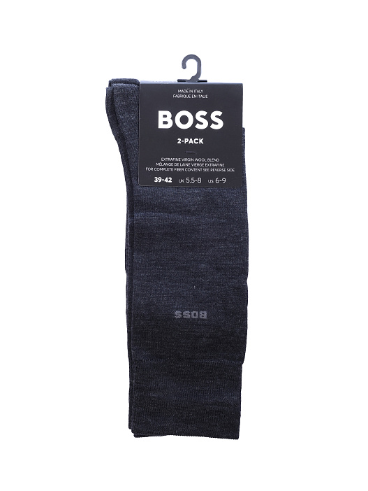 Носки Boss 50509431 012 темно-серые мужские из шерсти — купить в интернет-магазине Verdistore