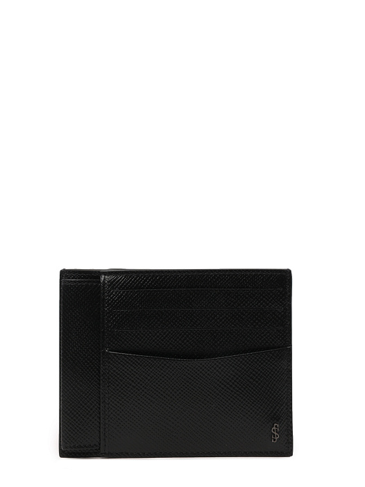 Картхолдер кожаный с внешними карманами черный — купить в интернет-магазине Verdistore