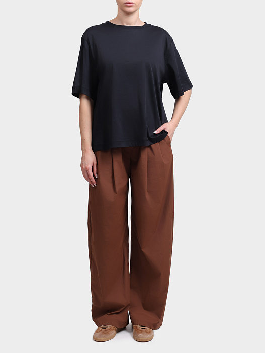 Брюки Herno PT000246D 12431SZ 2240 терракотовые женские на полясе резинке  — купить в интернет-магазине Verdistore