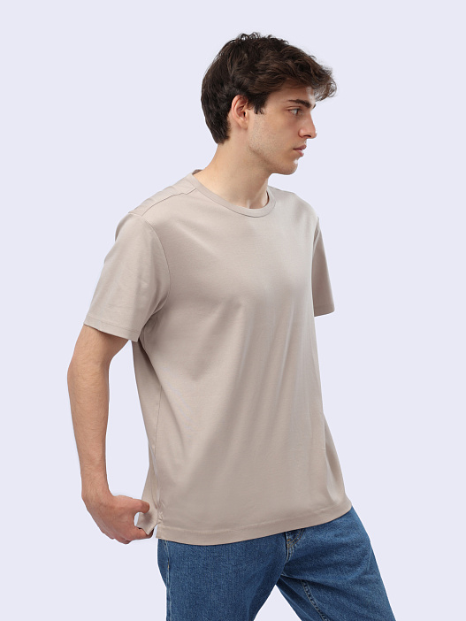 Футболка Calvin Klein K10K112526 светло-серая мужская из хлопка — купить в интернет-магазине Verdistore