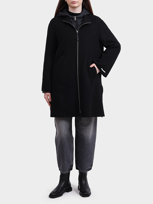 Пальто MARELLA MORIANA 005 черное женское — купить в интернет-магазине Verdistore