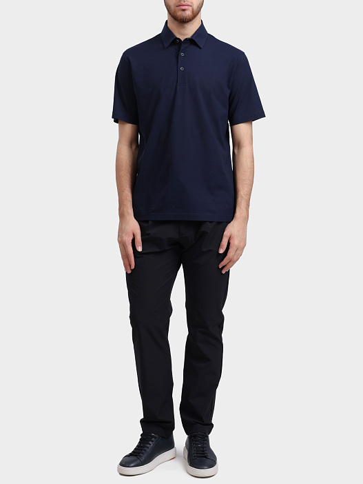 Поло Herno JPL00115U 52005 9200 хлопковое мужское — купить в интернет-магазине Verdistore