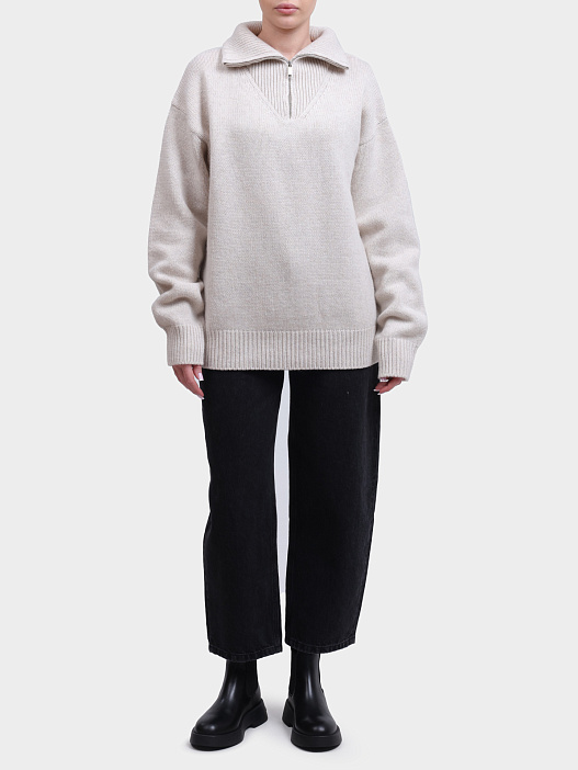 Свитер Autry SEPX - N1KS белый женский с воротником-стойкой — купить в интернет-магазине Verdistore