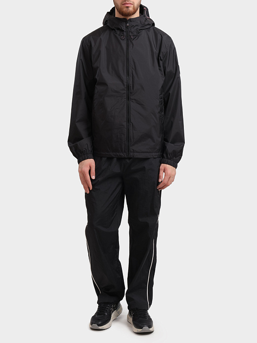 Мастерка Tommy Hilfiger MW0MW40225 черная мужская с капюшоном — купить в интернет-магазине Verdistore